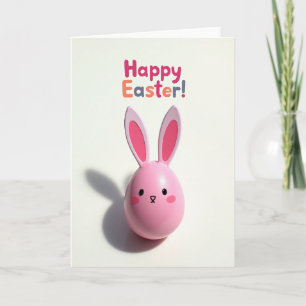 Pink Bunny Happy Season Card