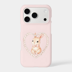 Pink Bunny Heart iPhone Case   Cute Coquette
