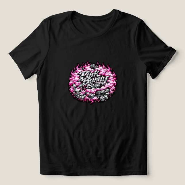 Pink Bunny Mafia (Streets)  Tri-Blend Shirt (Design Front)