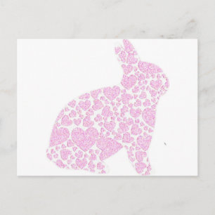 Pink Bunny Postcard