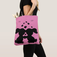 Pink Bunny Rabbit Tote bag