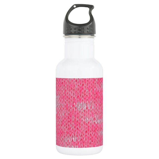 Pink Burn Out Pattern Peace Love Destiny Art 532 Ml Water Bottle (Front)
