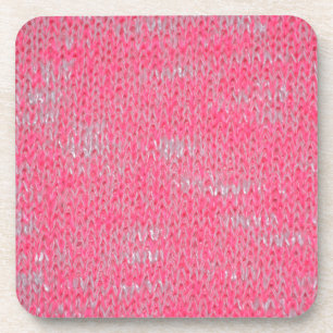 Pink Burn Out Pattern Peace Love Destiny Art Coaster