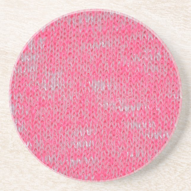 Pink Burn Out Pattern Peace Love Destiny Art Coaster (Front)