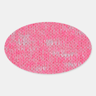 Pink Burn Out Pattern Peace Love Destiny Art Oval Sticker