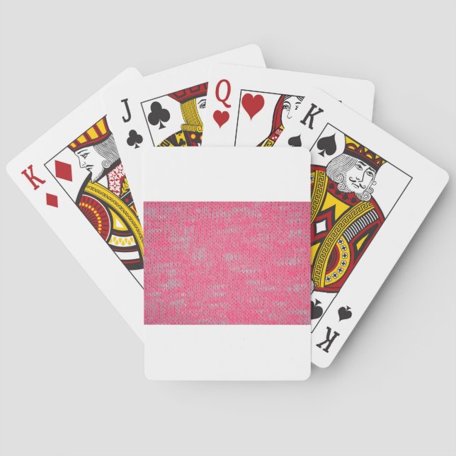 Pink Burn Out Pattern Peace Love Destiny Art Playing Cards (Back)