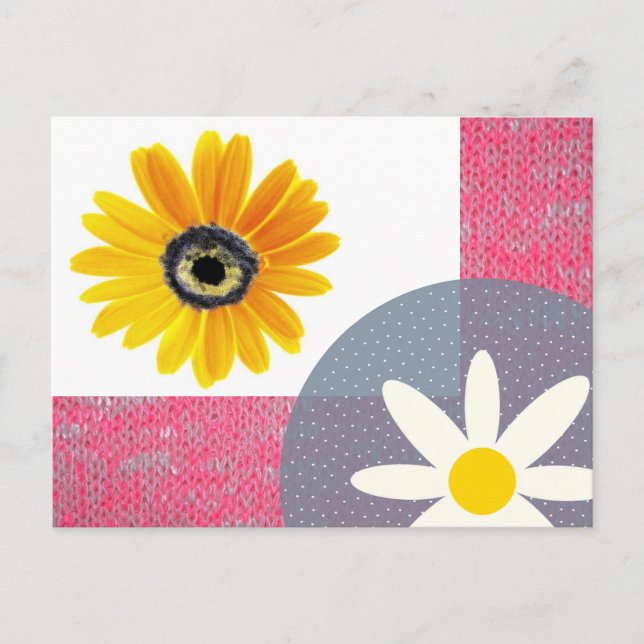 Pink Burn Out Pattern Peace Love Destiny Art Postcard (Front)