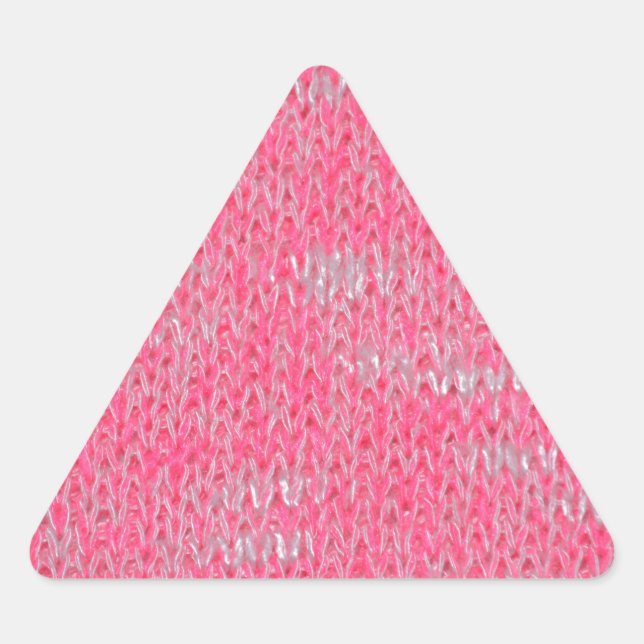 Pink Burn Out Pattern Peace Love Destiny Art Triangle Sticker (Front)