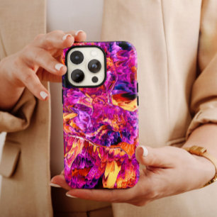 Pink Burst Abstract   iPhone 14 Case-Mate Case