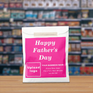 Pink Business Brand Father’s Day Paper Bag