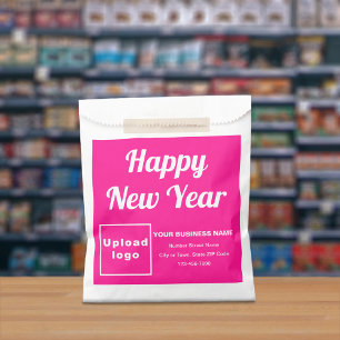 Pink Business Brand, New Year Paper Bag