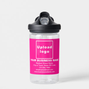 Pink Business Brand on Kids 14 oz Water Bottle