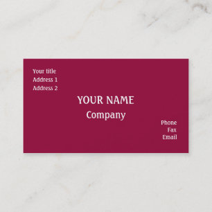 Pink Business Card
