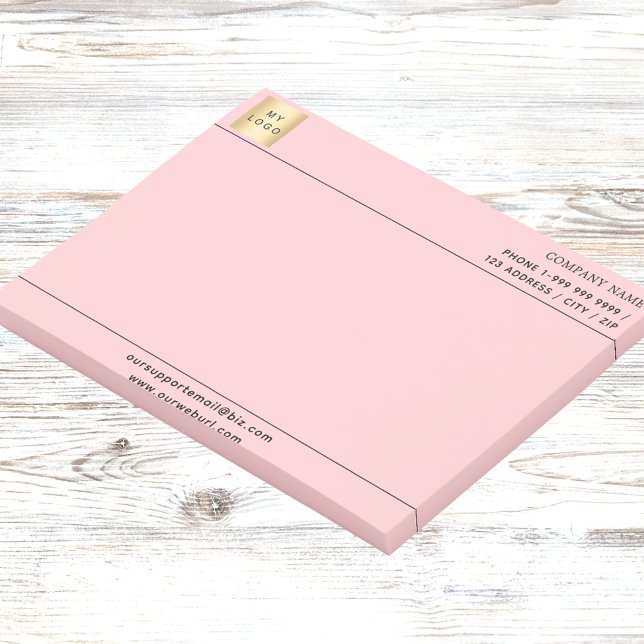 Pink business logo post-it notes (Creator Uploaded)