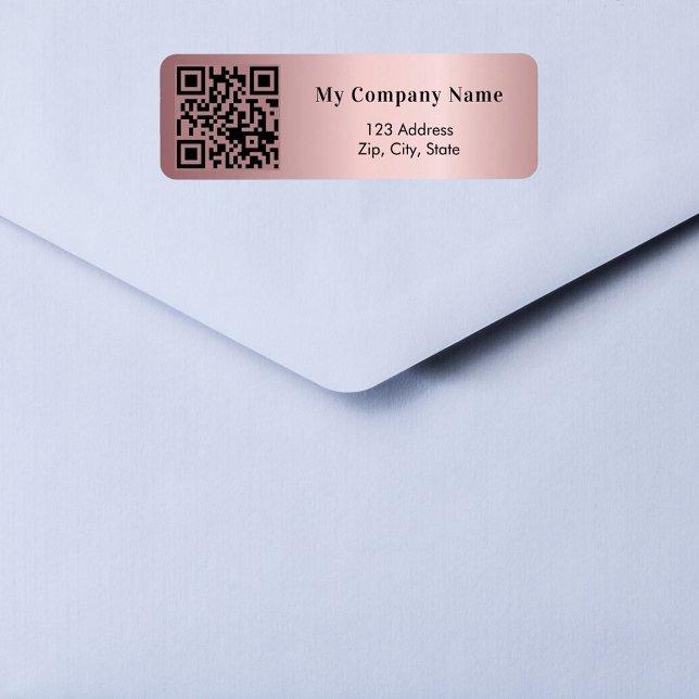 Pink business qr code return address (Creator Uploaded)