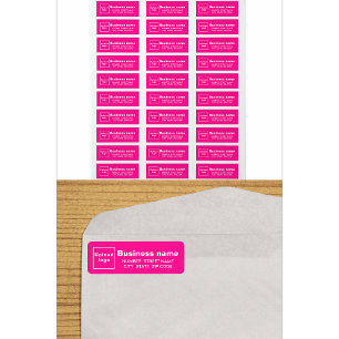 Pink Business Return Address Labels