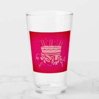 Pink butterflies glass