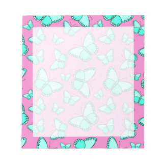 Pink Butterflies Notepad