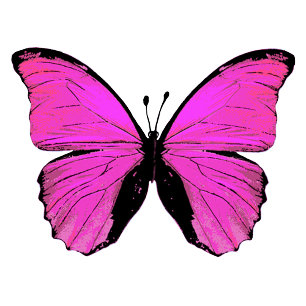 Pink butterflies tissue paper