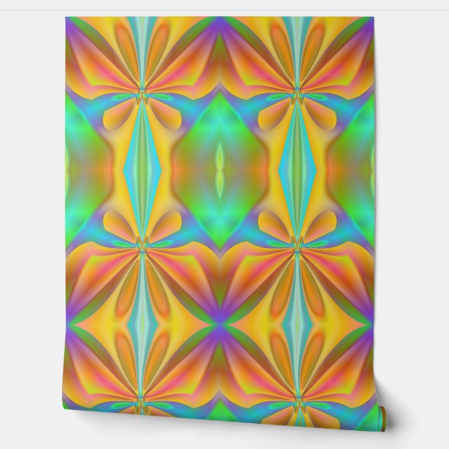 Pink Butterfly Abstract Wallpaper (Unrolling)