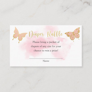 Pink Butterfly Baby Shower Invitation