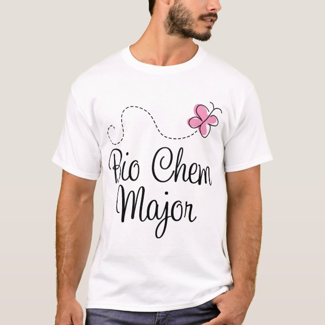 Pink Butterfly Bio Chem Major Tee Gift (Front)