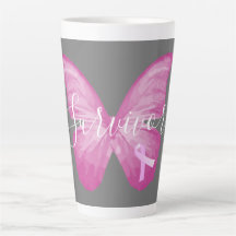 Pink Butterfly Breast Cancer Survivor