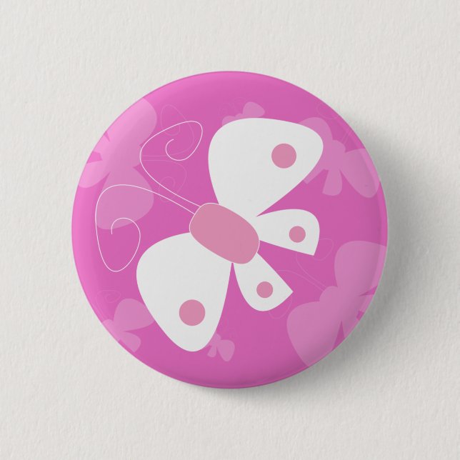 pink butterfly button (Front)