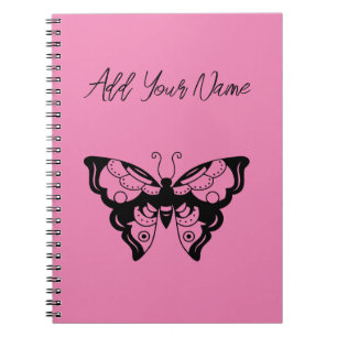 Pink Butterfly - Create Your Own Notebook