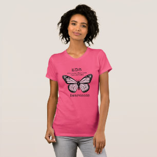 Pink Butterfly EDS Awareness Shirt
