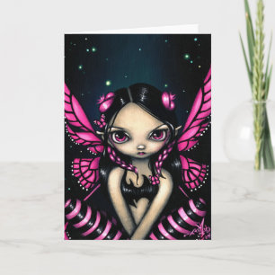 "Pink Butterfly Fairy" Greeting Card