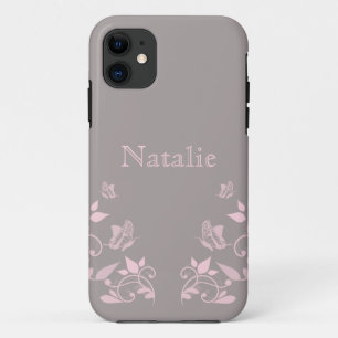 Pink Butterfly Floral BT iPhone 5 Case