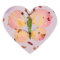 Pink Butterfly lavender hear sticker, envlp sealer