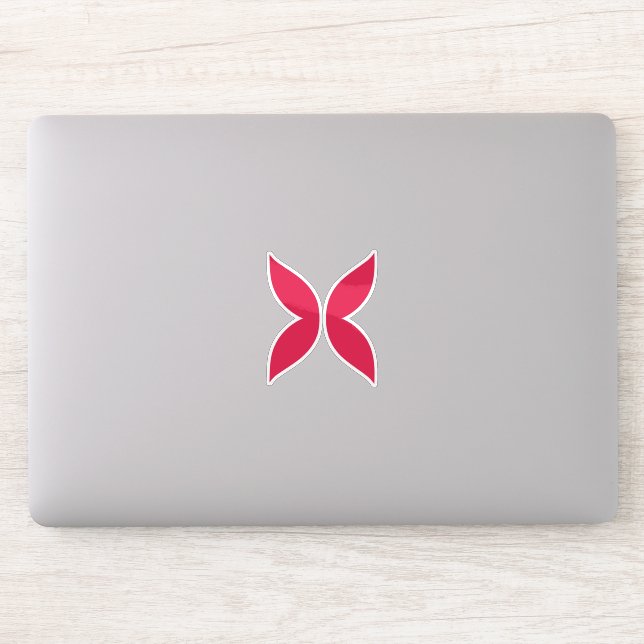 Pink Butterfly Letter X Monogram (Computer)