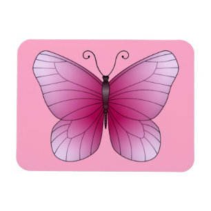 Pink Butterfly Magnet