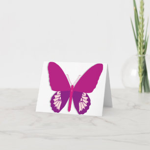 Pink Butterfly Note Cards