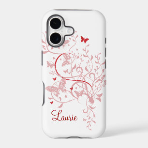 Pink Butterfly Personalised iPhone 5 Case