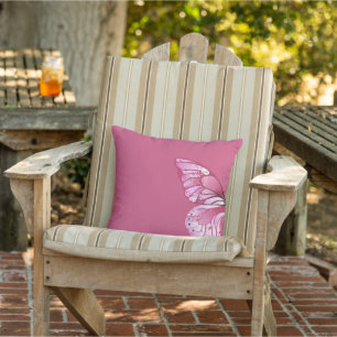 Pink Butterfly Pillow