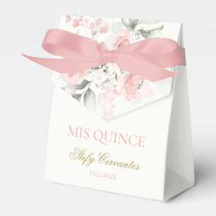 Pink Butterfly Quinceañera Favour Box