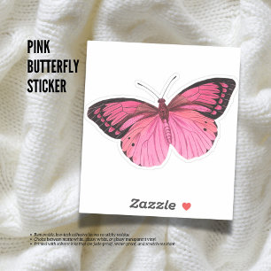 Pink Butterfly Sticker