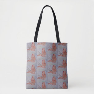 Pink Butterfly  Tote Bag