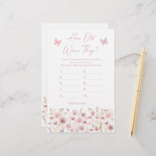 Pink Butterfly Wildflowers How Old Were They Game