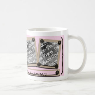 Pink Buttons & Brackets Mug