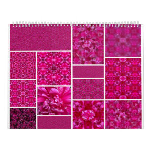 Pink Cabbage Rose  Calendar