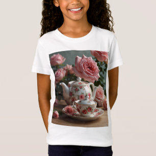 Pink Cabbage Rose Tea  T-Shirt