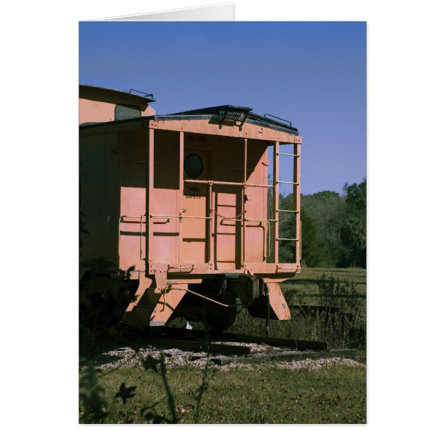 Pink Caboose Card (Front)