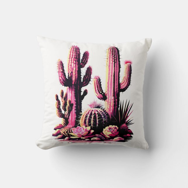 Pink Cacti Batch Cushion (Front)
