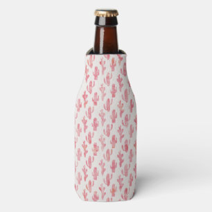 Pink Cactus Bottle Coozy Bottle Cooler