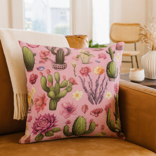 Pink Cactus Cushion