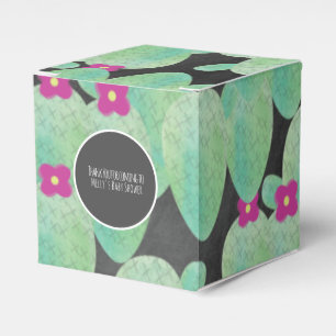 Pink Cactus Pattern Cartoon Thank You  Favour Box